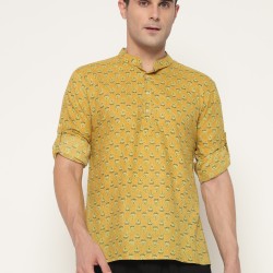 Sanganeri Printed Men’s Short Kurta