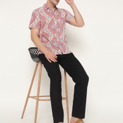 Block Printed Men’s Half Shirt 