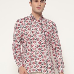 Men’s Floral Printed Casual Shirt