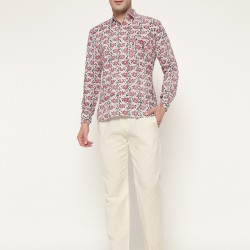 Men’s Floral Printed Casual Shirt